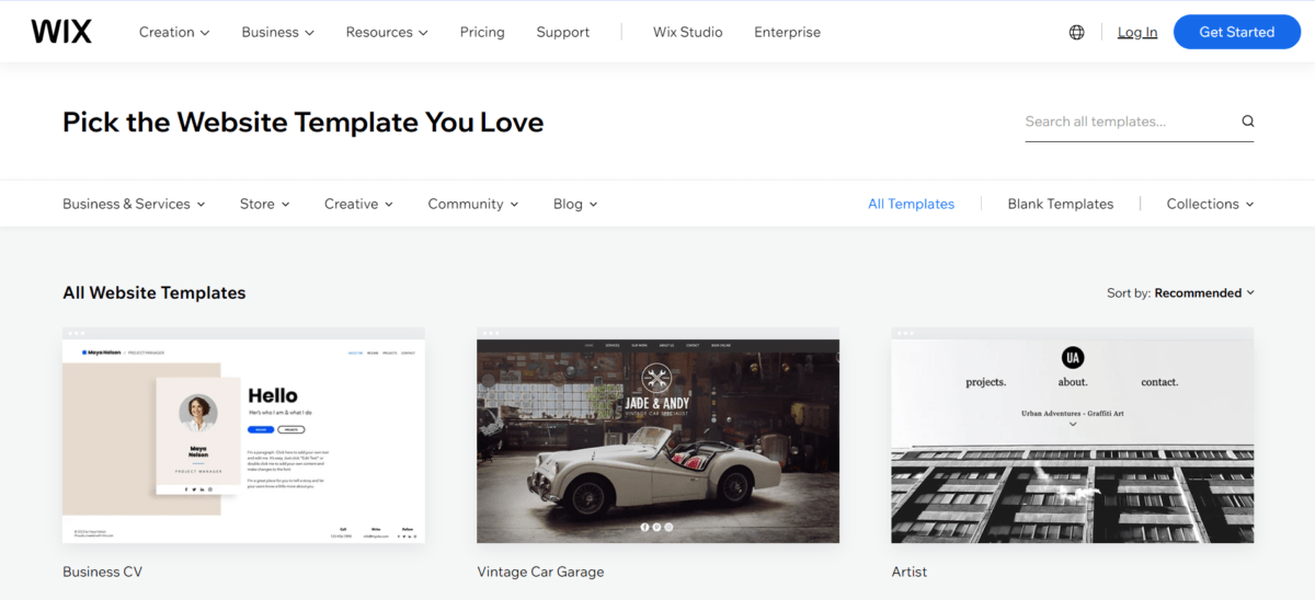 Wix Templates